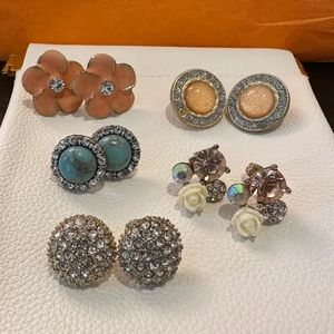 Statement Stud Earrings (5 pairs)